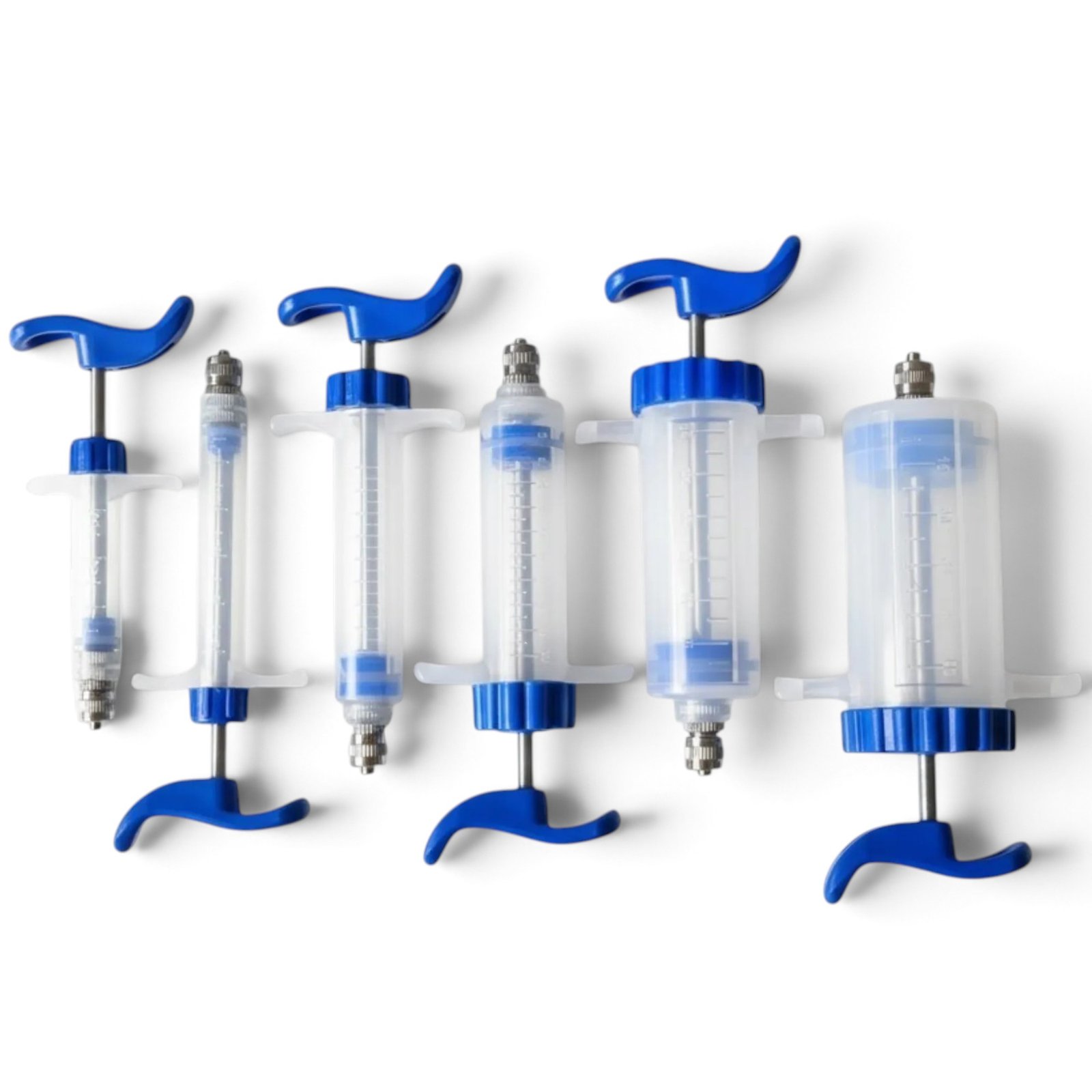 blue reusable syringe group Reusable Bird Hand Feeding Syringe Set in Various Sizes