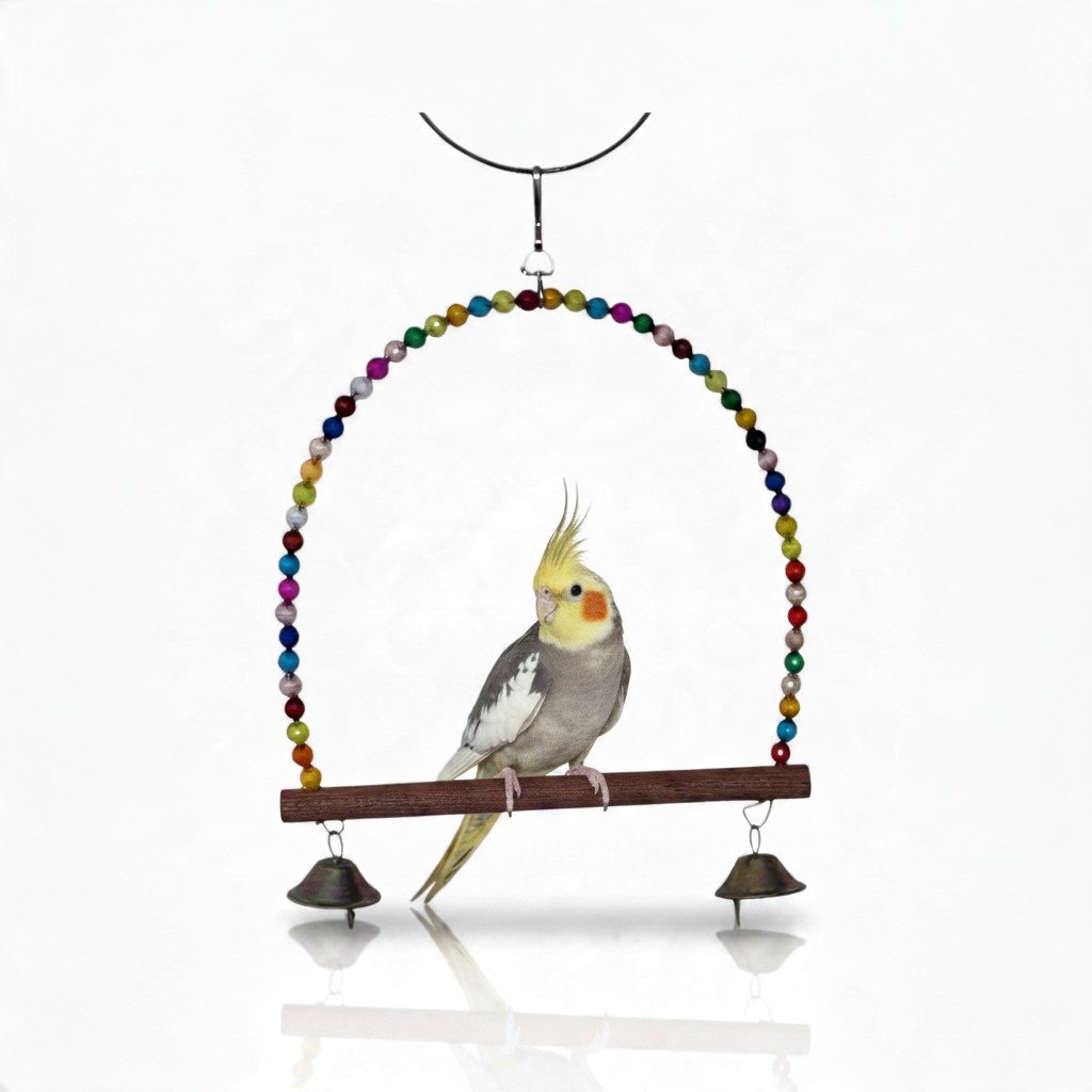 Product Beautifier-deb1a6d0-23ba-4919-858f-cd85fca4e71c large bird swing for cockatiel